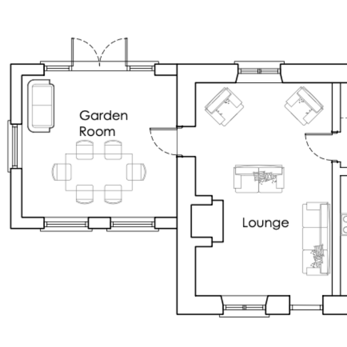 Floor plan of house